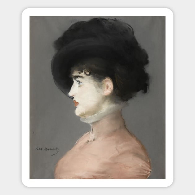 Irma Brunner by Edouard Manet Magnet by Classic Art Stall